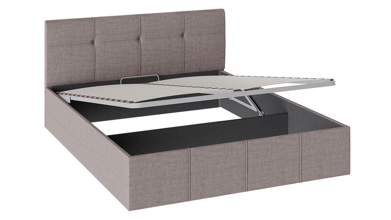Кровать «Лора» c мягкой обивкой и подъемным механизмом/Разные Цвета