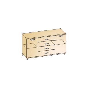 Грейс Тумба ТБ-5012 (824х1620х442 мм)