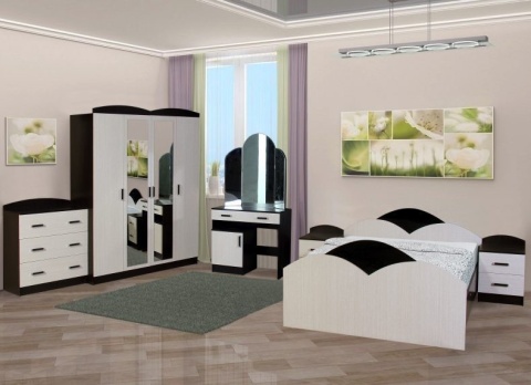 Золушка Спальный Гарнитур ЛДСП с Матрасом в Подарок/Разные Цвета