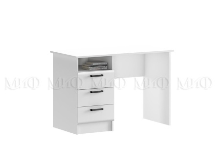 Стол Письменный Вегаc NEW (Ш-1100/В-750/Г-550)/Белый Глянец