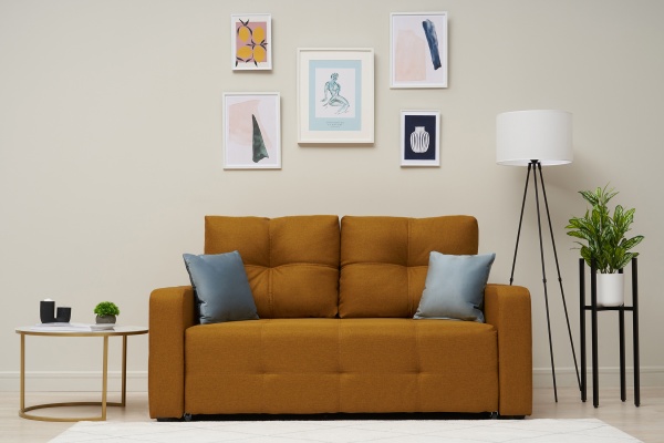 Диван выкатной Калипсо compact горчичный