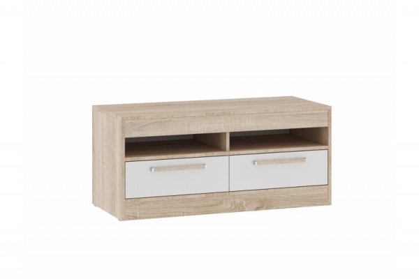 Тумба под ТВ Оксфорд Дуб Сонома/Белый 