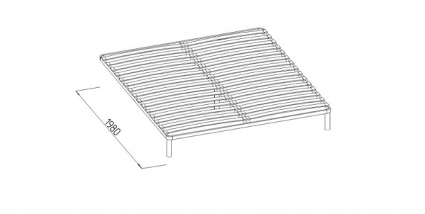 Основание Глазов 295 с гибкими ламелями (металл)