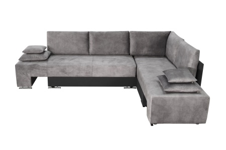 Диван угловой трансформер Премьер светло-серый