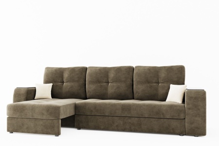 Диван Угловой Сингапур Ш-2670 х Г-1700 х В-1000 мм/Спальное место Ш-1700 х Г-2100 мм