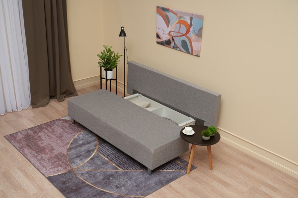 Диван еврокнижка Этно лайт серый