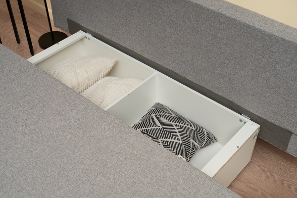 Диван еврокнижка Этно лайт серый