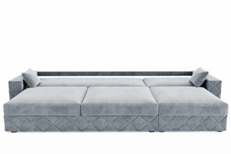 Диван Угловой Марта-1 с Выдвижной Оттоманкой и Ножками-Кубышками Ш-3100 х Г-1600 х В-750 мм/Спальное место Ш-1600 х Г-2650 мм