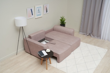 Диван угловой еврокнижка Имир MODOOL бежевый