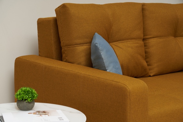Диван выкатной Калипсо compact горчичный