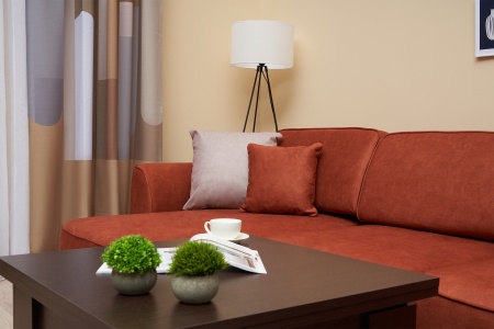 Диван угловой еврокнижка Имир MODOOL MAX оранжевый