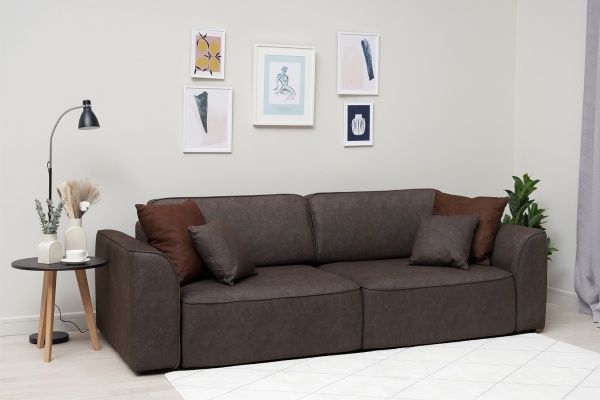 Диван еврокнижка Имир SE серо-коричневый