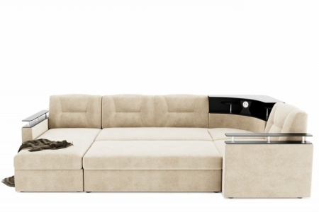 Диван Угловой Тидус с ножками-кубышками Ш-3000 х Г-1700 х В-950 мм/Спальное место Ш-1250 х Г-2600 мм