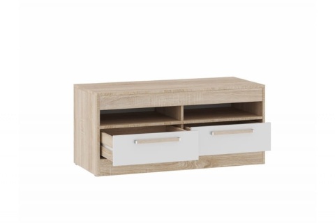 Тумба под ТВ Оксфорд Дуб Сонома/Белый 