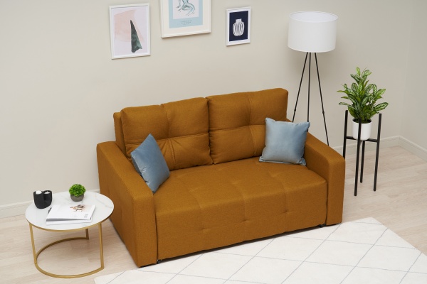 Диван выкатной Калипсо compact горчичный