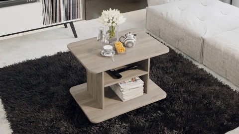 Стол Журнальный Тип 1 Дуб Сонома Трюфель /Ш-500× Д-700 × В-500 мм