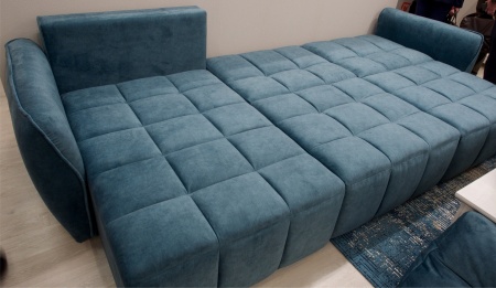 Диван-Кровать ТРЕВИ KENGOO/TEAL (Ш-3500 × В-850 × Г-1690 мм)