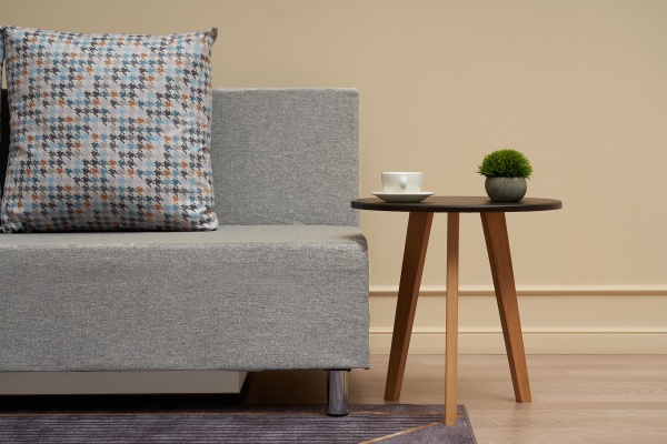 Диван еврокнижка Этно лайт серый / принт мозаика