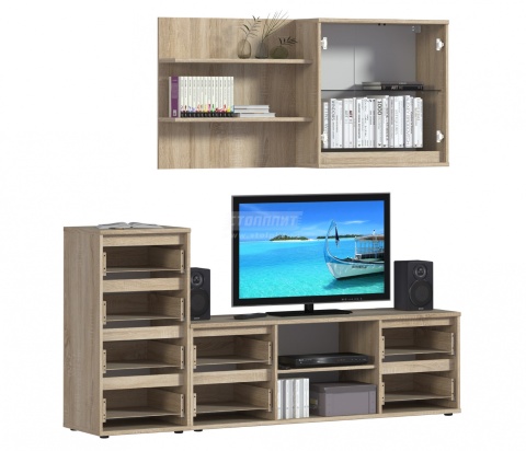 Комплект для Гостиной Берлин Дуб Сонома/Ш-2100 X В-1805 X Г-440 мм