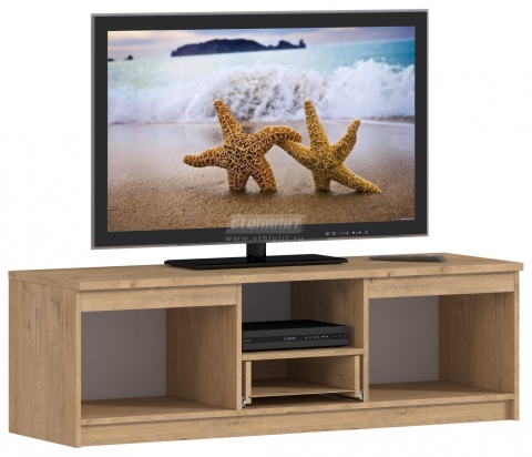 Тумба ТВ Веста СБ-2253 Дуб Бунратти/Белый/Ш-1400 X В-440 X Г-440 мм